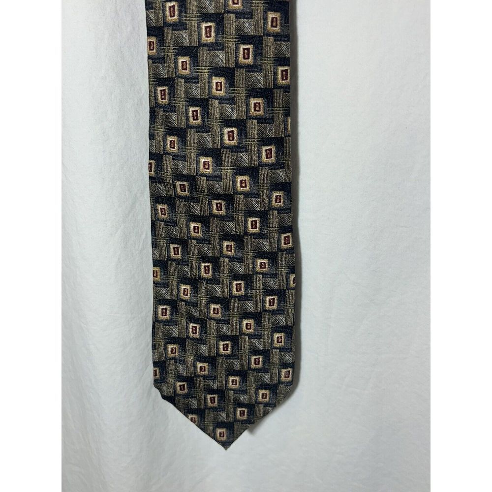 SECOURS  GEOMETRIC PATTERNED NECK‎ TIE BB3